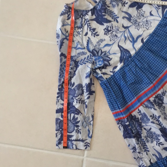 NWT Ro’s Garden Tiffany Rene blue block print mini dress - Picture 13 of 15